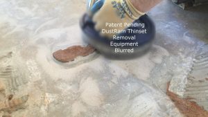 removing thinset from saltillo