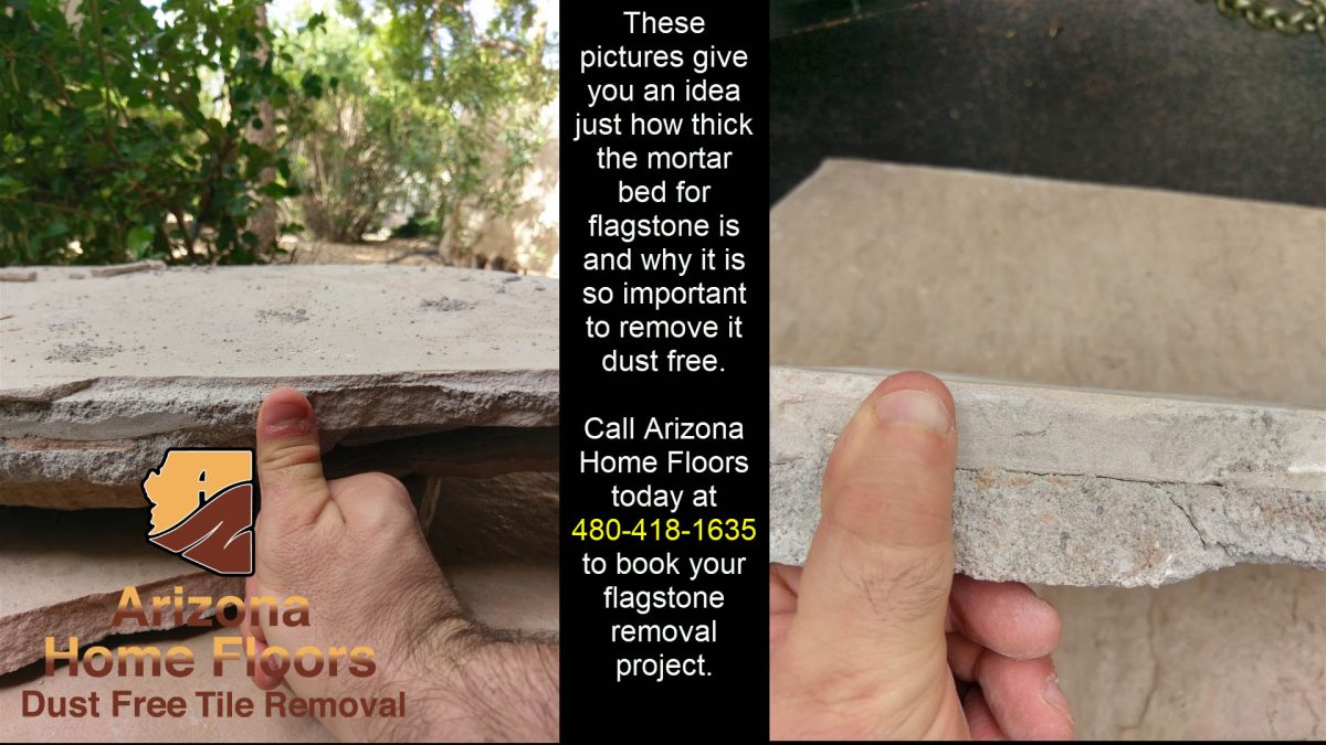 Flagstone Removal Dust Free in Phoenix, AZ Arizona Home Floors