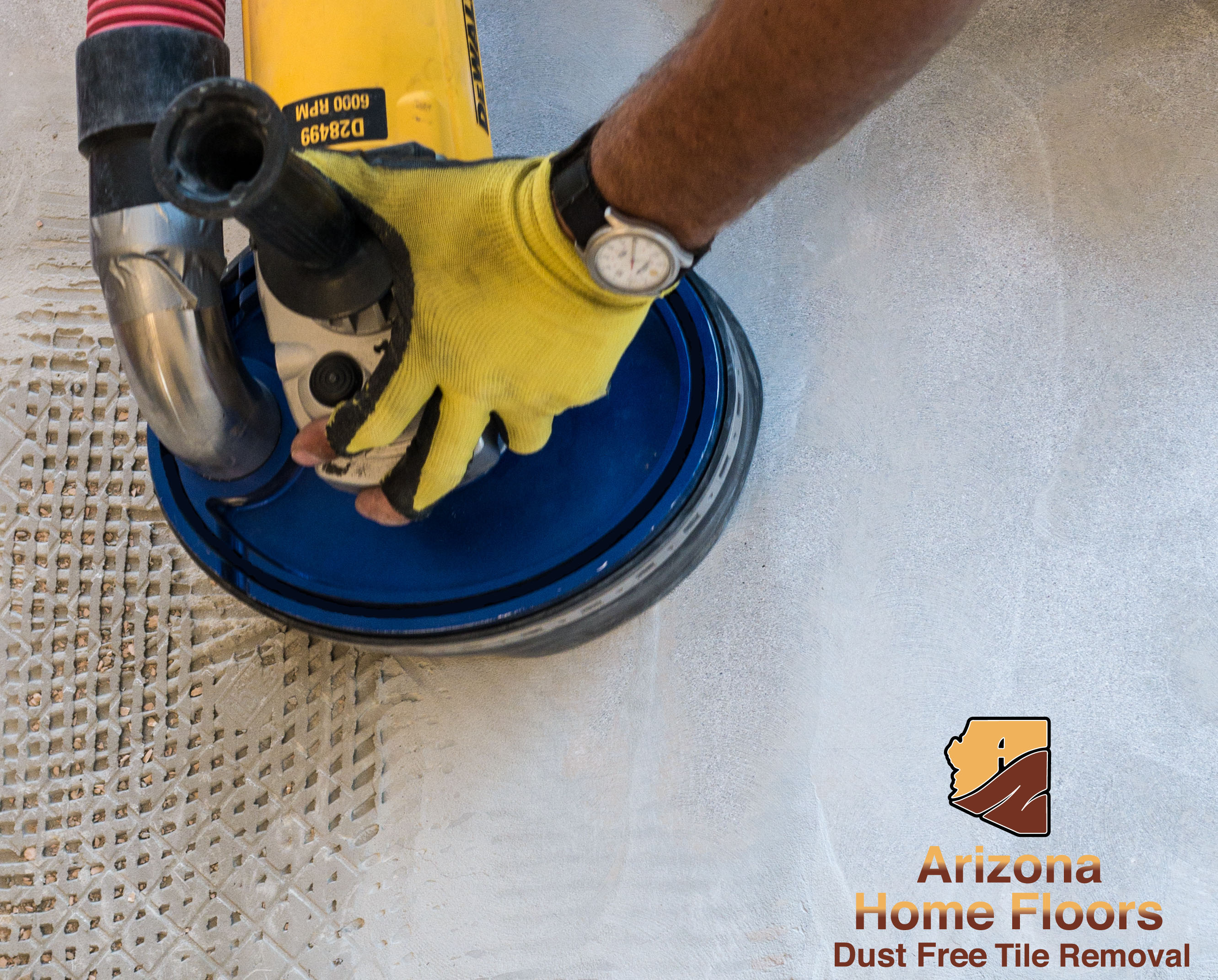 Thinset Removal In Phoenix Dust Free, How To Remove Ceramic Tile Mortar From Concrete Floor