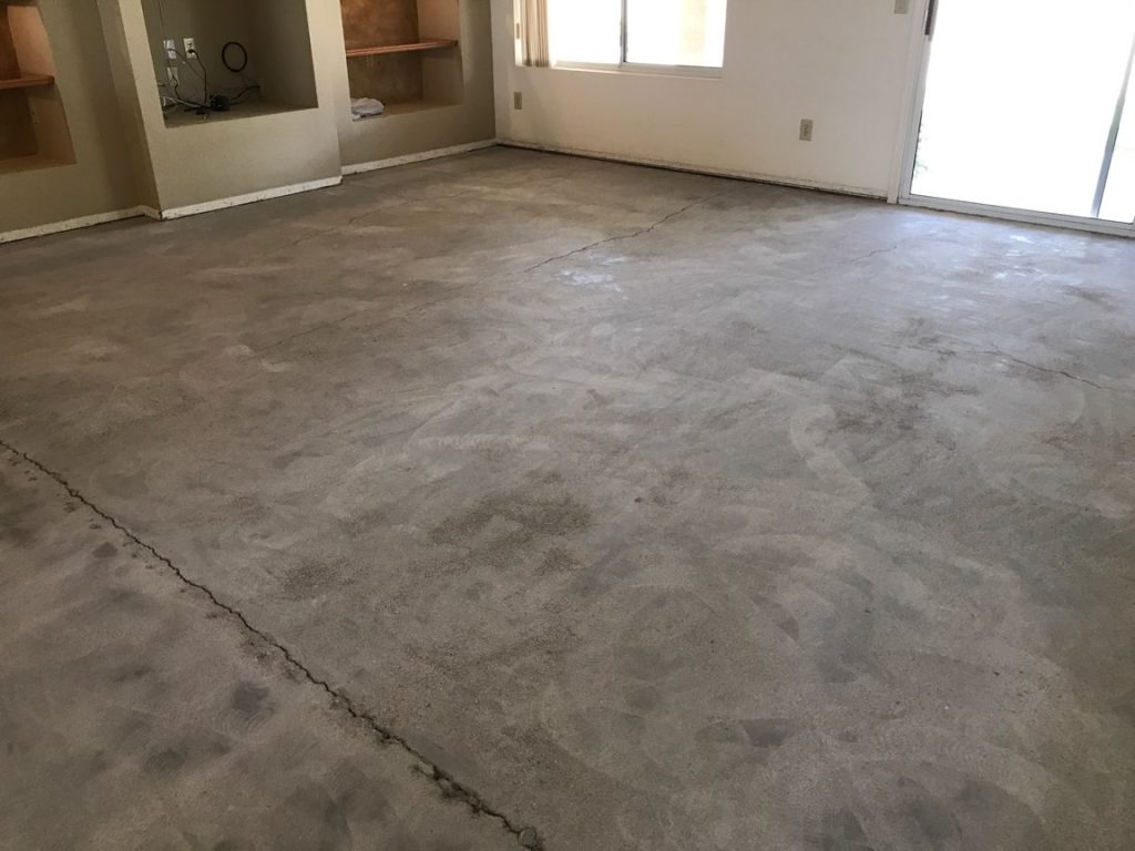 after carpet removed