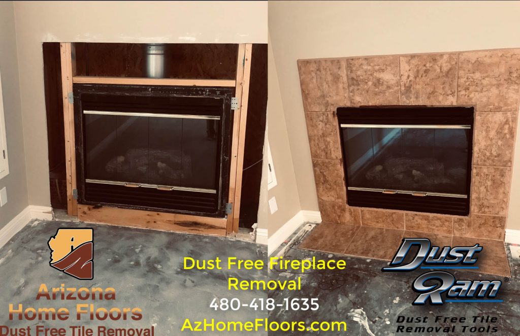 Fireplace Tile and Stone Removal