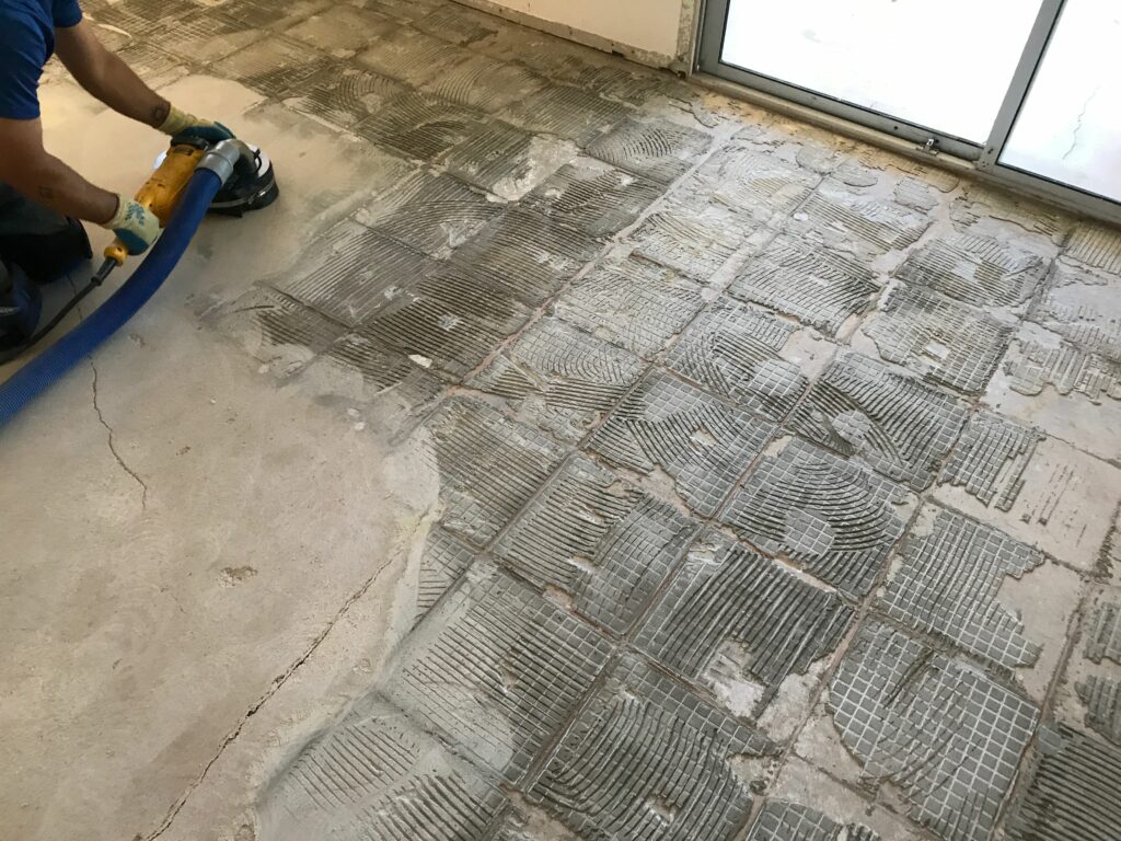 dustless tile removal