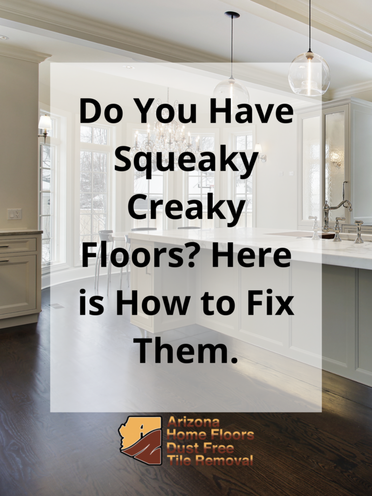 how to fix a squeaky floor